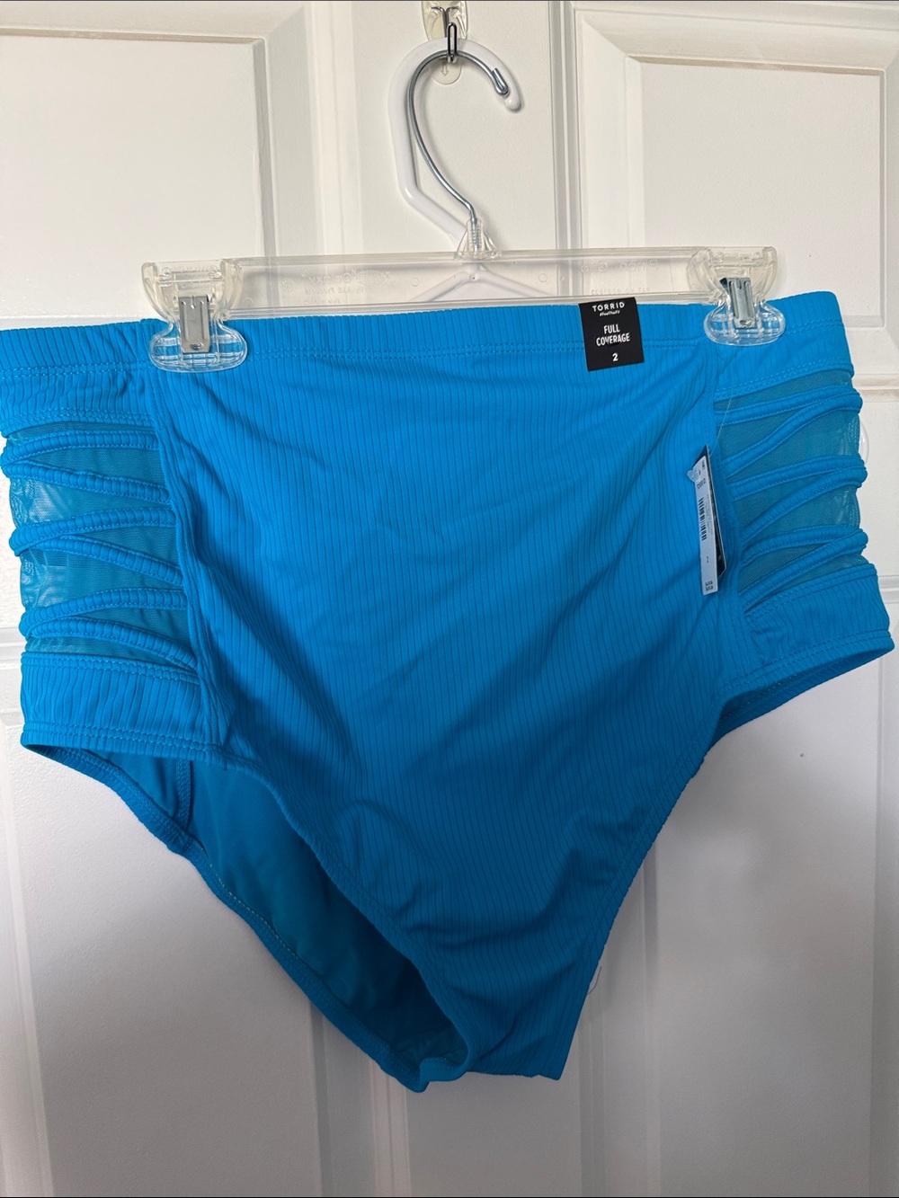 torrid Turquoise High-Waist Side-Cut Bikini Bottoms